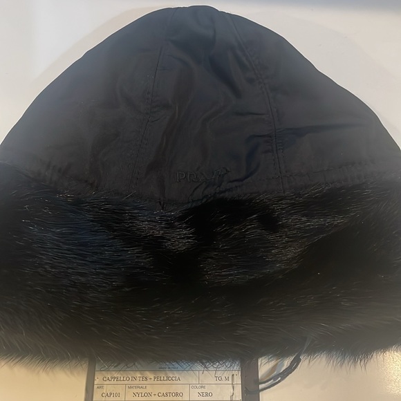 Prada nylon/fur hat - Picture 2 of 4
